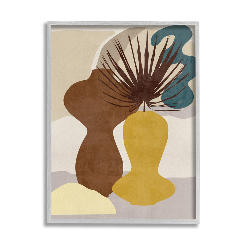 Vases Groovy, Estampe numérique Farmhouse, H 30 po x l 24 po