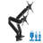 Height Adjustable Universal 2 Screen Desk Mount