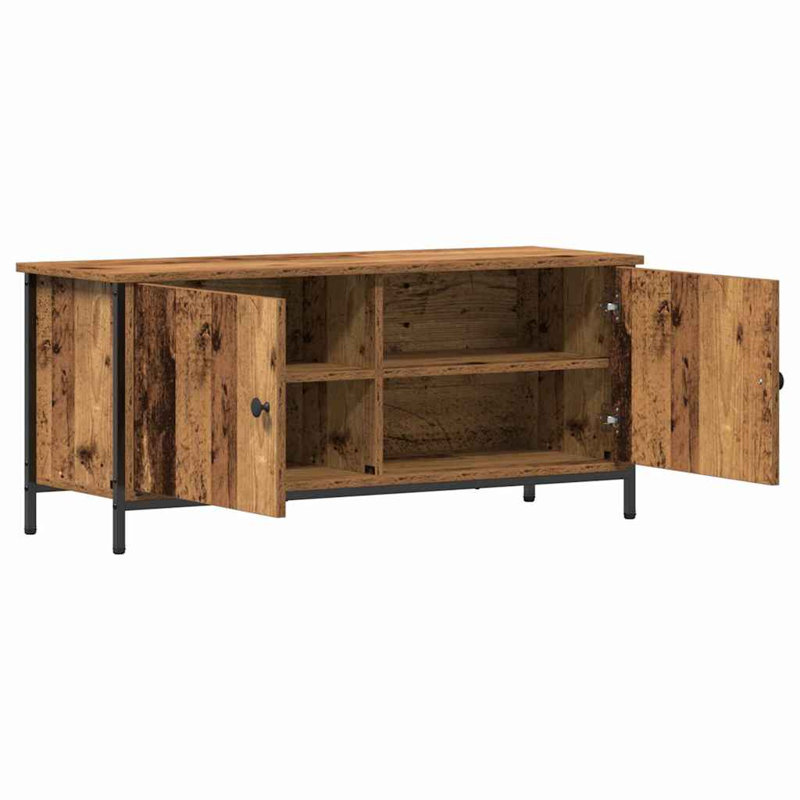 TV Cabinet Engineered Wood, Old Wood, 45cm H x 100cm L x 35cm W