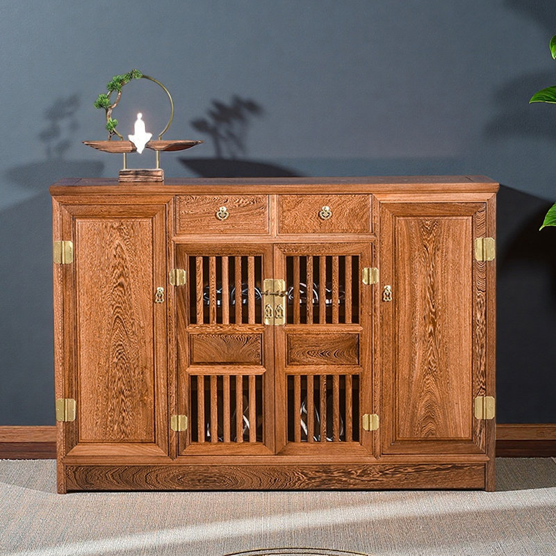 Solid wood home storage shoe cabinet