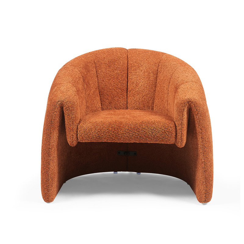 Taylor Textured Fabric Occasional Chair, Orange