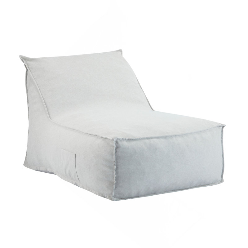 Fauteuil à billes Perry, gris clair, Tissu gris pâle