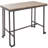 Vandervoort Bamboo Rectangular Solid Wood Top with Steel Base Dining Table-1552892104