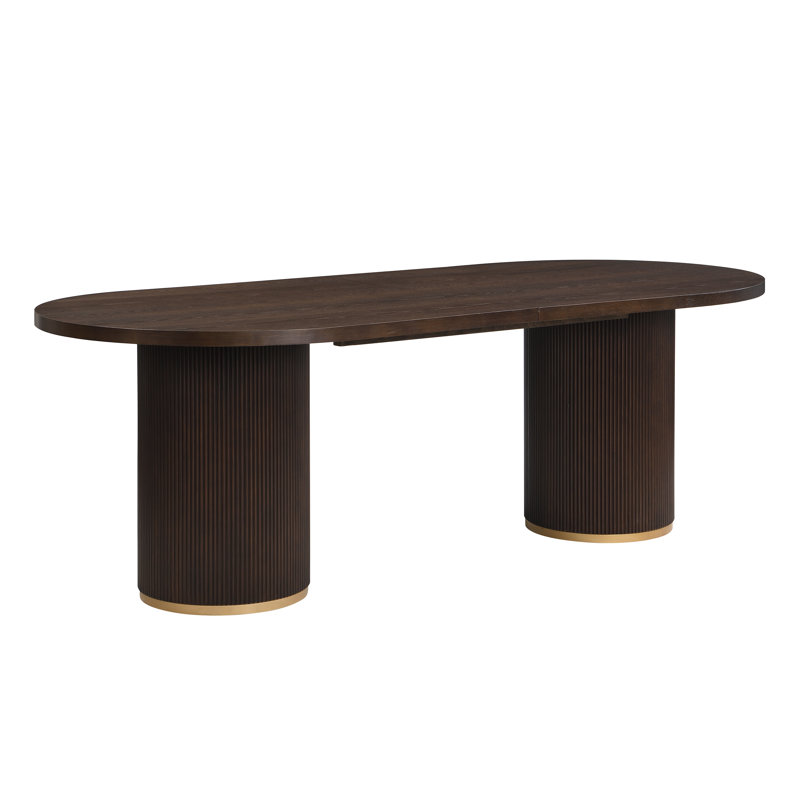 Table de salle à manger Jassora 88 po Mid-Century, Espresso