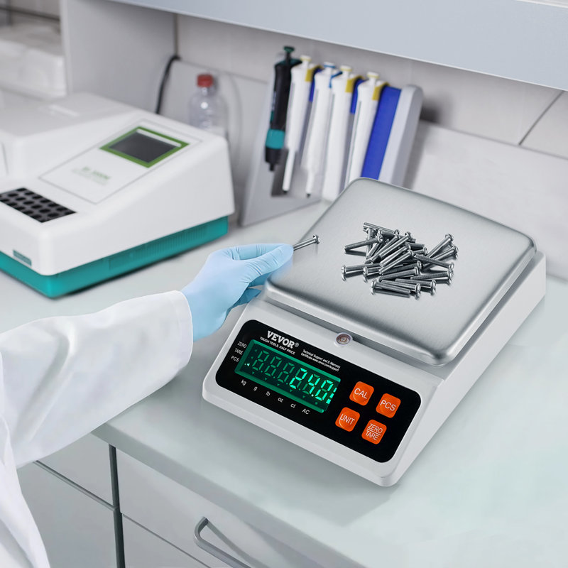 VEVOR 10 kg Capacity Digital Counting Scale with Stainless Steel Pan