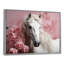 Cheval rose blanc doux beauté - art mural cheval-539533802-601394362
