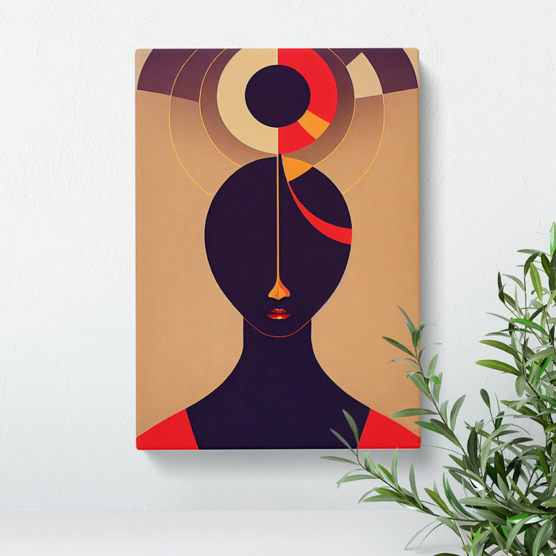 Unique Abstract Woman No.1 - Wrapped Canvas, 76cm H x 50cm W x 3cm D