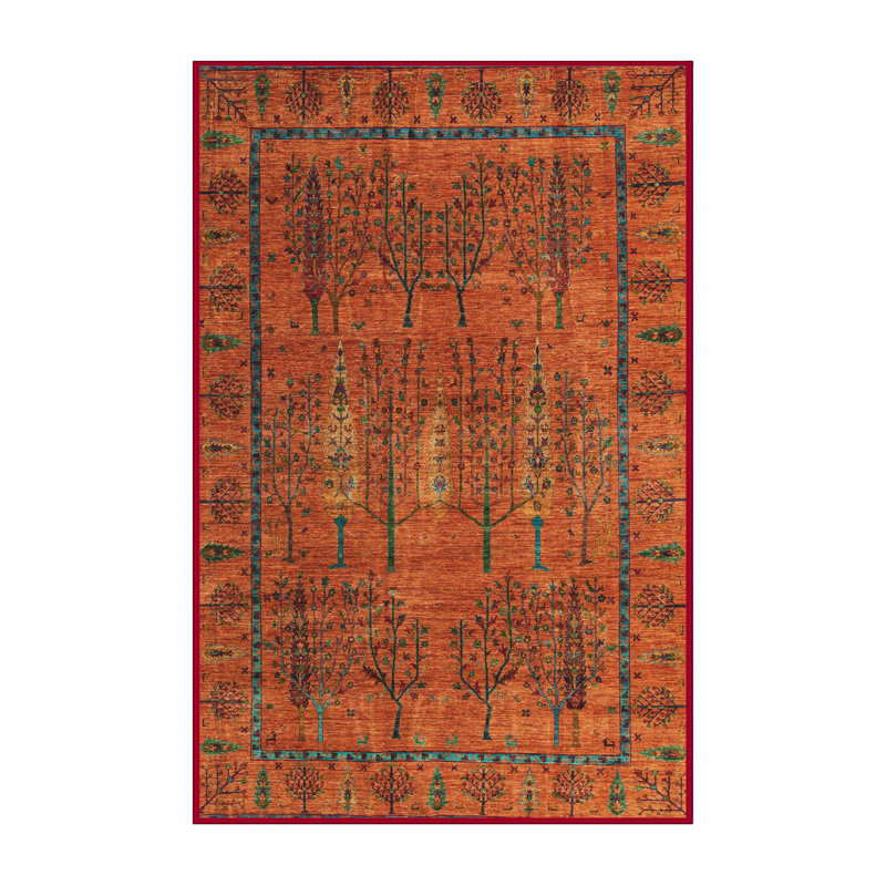 Amayha Floral Indoor Rug, Rectangle 5' x 7'