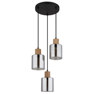 Daneya 3 - Light Matte Black Pendant