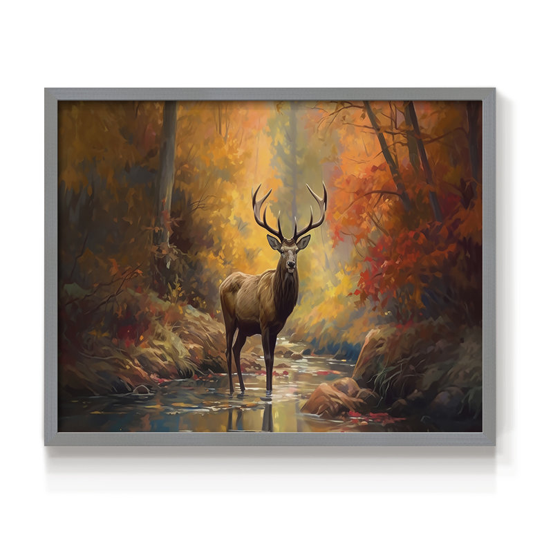 Faune - III - Reproduction encadrée - Restickable, H 8 po x l 10 po, Gris