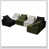 Beige / noir / vert est en rupture de stock