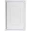 Contenant alimentaire en polyéthylène «Lock-Tight» couvercle 18 po x 12 po - blanc