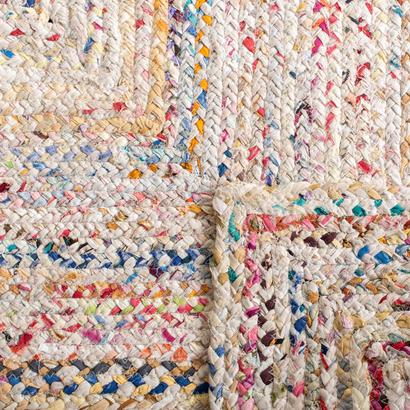 Cotton Hand Woven Area Rug, Rectangle 152 x 244 cm