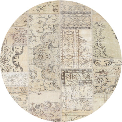 Tapis contemporain beige / brun