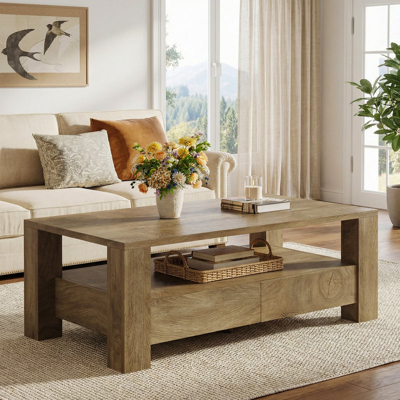 Four Leg Coffee Table with Storage