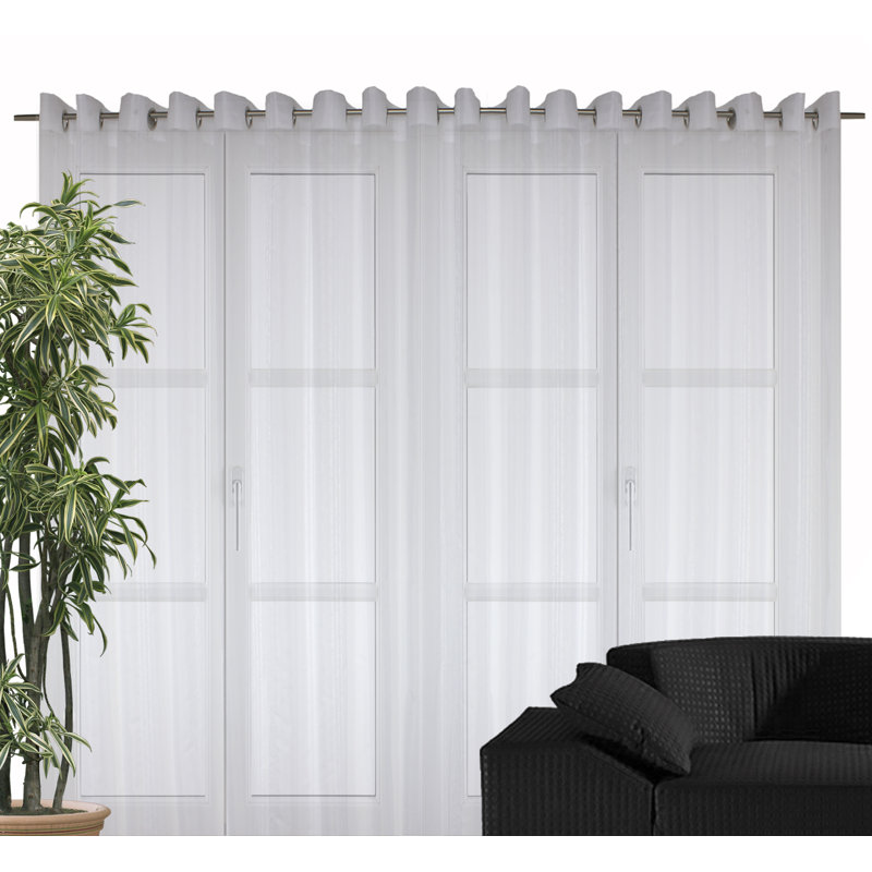 Moskell Semi Sheer Curtain Single Panel, 140 W x 225 D cm