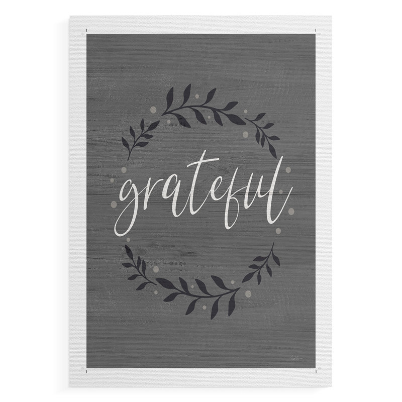 Grateful Wreath - Impression sur toile seulement - NON-CADRE, H 27 po x l 18 po
