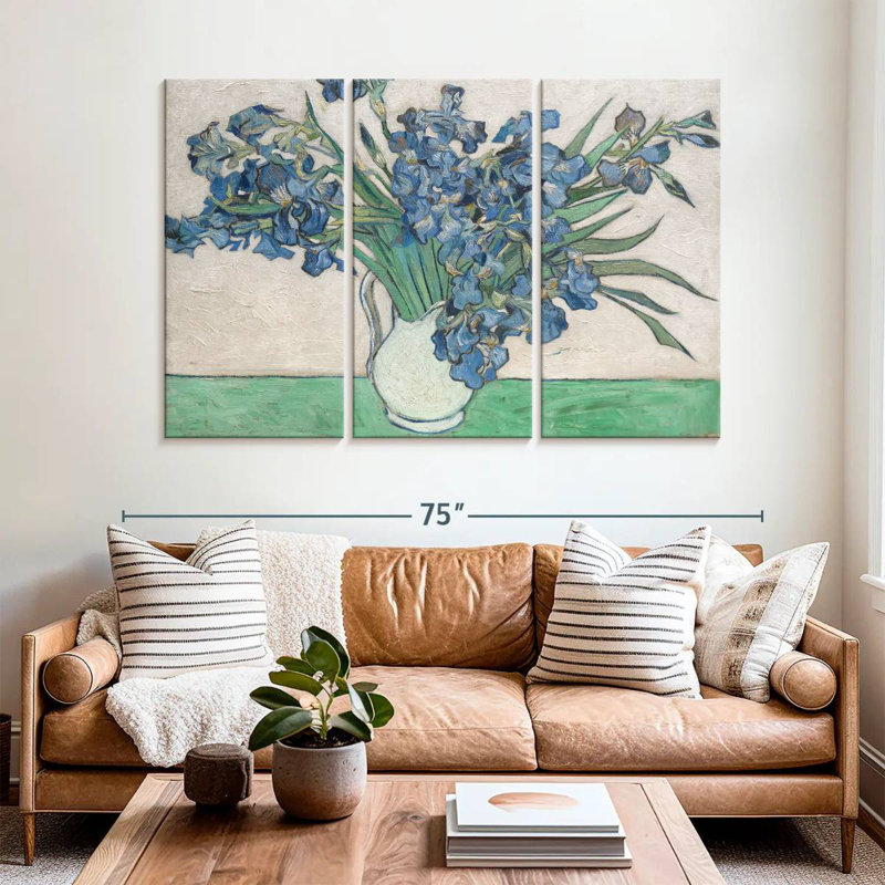 Harnek Irises II, 42" H x 65" W