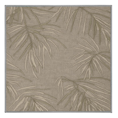 Washable Minimalist Palms Hawaiian Area Rug