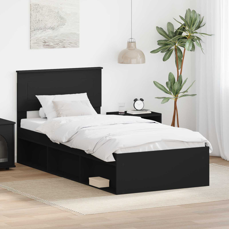 Bed, Black, Single (3')
