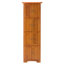 Armoire de coin 72 po avec 8 portes - Gardez vos articles organisés de couleur chêne pour la salle à manger