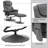 Aashka Faux Leather Swivel Recliner with Ottoman-966231579