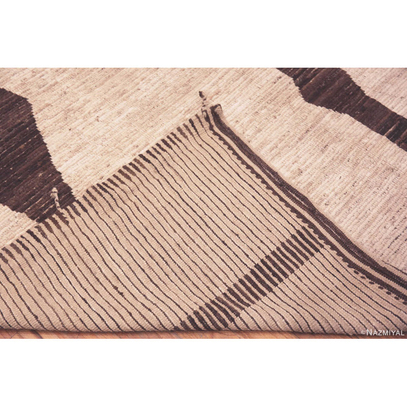 One-of-a-Kind Earthy Tones Modern Central Asian Area Rug