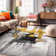 Doucette Abstract Ivory/Gold/Gray Area Rug