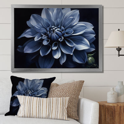 «Black Black Dahlia Garden Palette II», reproduction sur toile