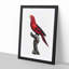 A Violet-Necked Lory by F. Levaillant - Framed Print-55457628-55457629