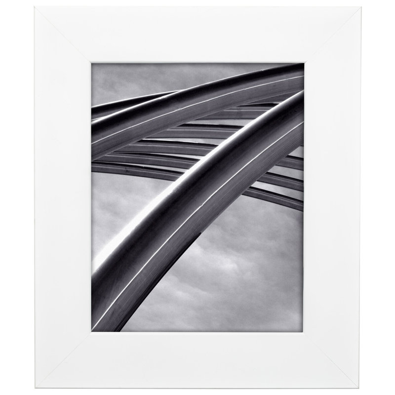 Cadre photo mat simple, 22 x 28, Satin blanc
