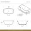 Amiata Volcanic Limestone Freestanding Soaking Bathtub-45225425