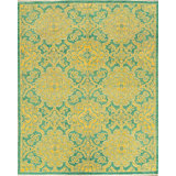 Wool Damask Area Rug