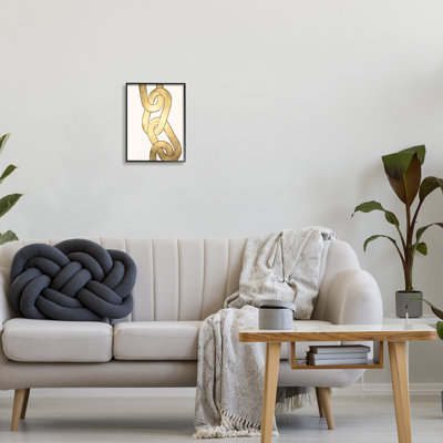 Art graphique moderne encadré sur bois par Vanna Lam