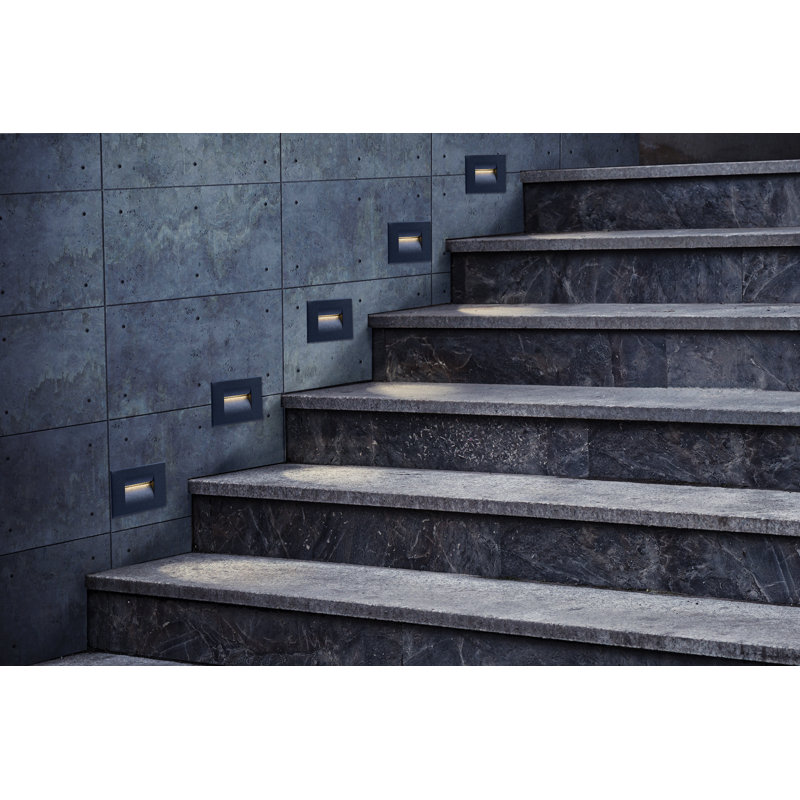 Integrated LED Metal Deck Light, Graphite Gray