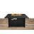 Steel Propane/Natural Gas Outdoor Fire Pit Table With Lid-993089408-993089411