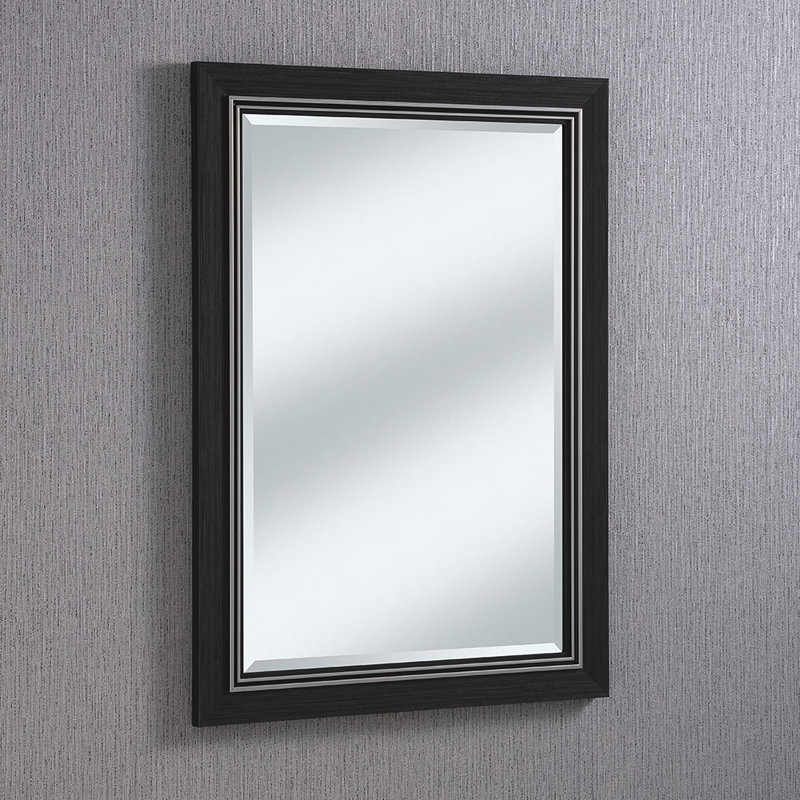 Anastashia Solid Wood Rectangle Wall Mirror, 117cm H x 91cm W