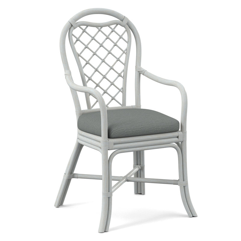 Trellis Dining Arm Chair, Bisque, Stone Crypton Performance; 0884-83