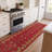 Homeline Non-Slip Rubberback Oriental Indoor Runner Rug, Dark Red-397911835
