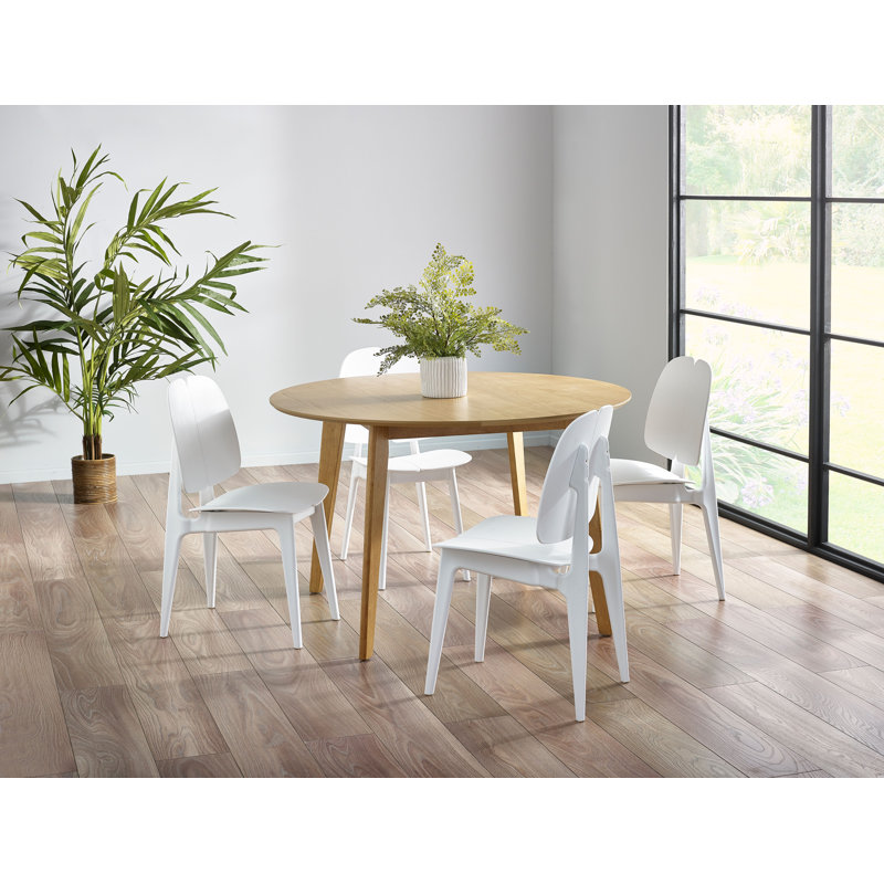 Charmain 4 - Person Dining Set, White