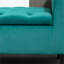Banc avec 53,2 x 17,8 x 25,5, combinant des détails capitonnés avec un revêtement en velours et du bois d'hévéa