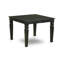 9628AAF5330E4E809D45C3B1D2648D0E Ensemble de salle à manger 5 pièces composé d'une table rectangulaire en bois avec rallonge amovible et 4 chaises rembourrées, noir