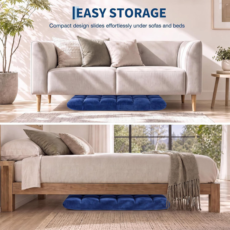 Chaise de plancher pliante avec support de dossier, 14 positions réglables