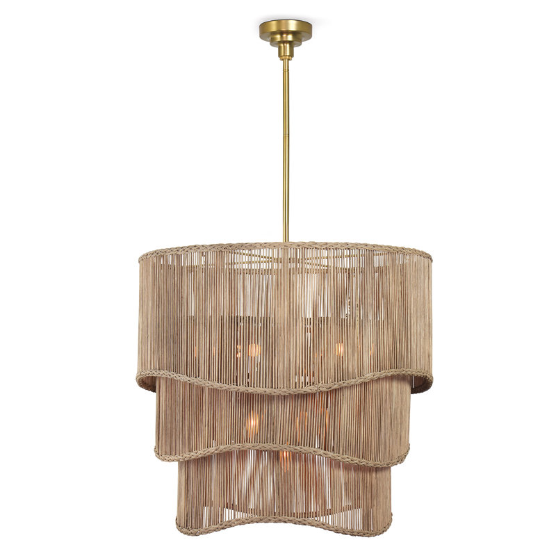 Nimes 11 - Light Dimmable Tiered Chandelier, Natural