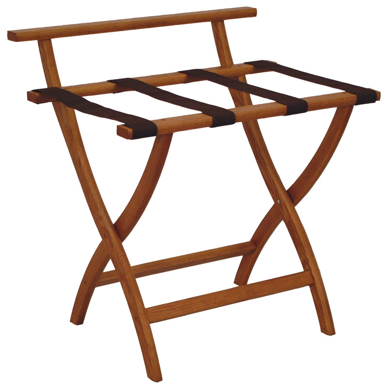 Porte-bagage en bois, Brun, Chêne médium