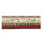 Tapis rouge Indo Botemir à motif floral rouge 4 pi 1 po x 5 pi 11 po