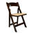 ToughWood  Folding Chair with Padded Seat, 4 Chair Bundle by Chivari-1401606248
