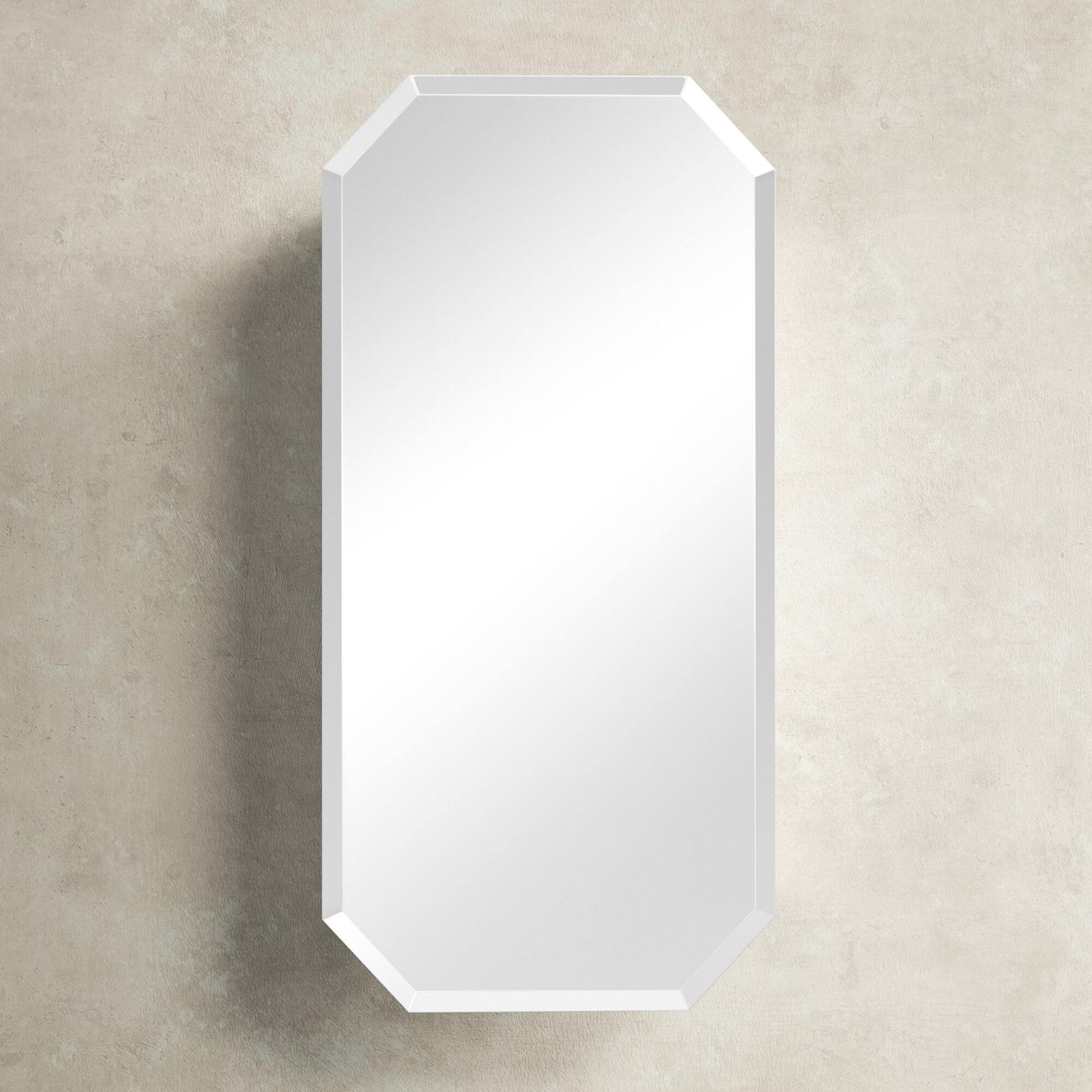 Ebern Designs Lablanc 16'' W 26'' H Recessed Frameless Medicine