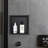 12 x 12 Inches Stainless Steel Black 18-Gauche Shower Niche-54523325