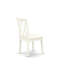 Ensemble de salle à manger 5 pièces comprenant une table de salle à manger rectangulaire avec rallonge papillon et 4 chaises de cuisine en lin, blanc lin-1126426563-1126426562-1205666575